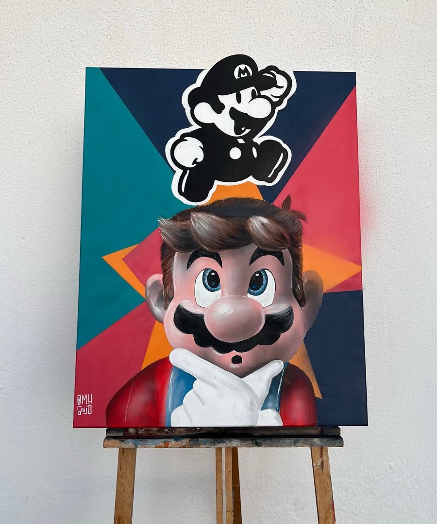 Mario Bros: Meu personagem favorito, presente em toda a minha infância.